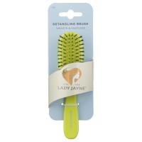 Lady Jayne Red Smooth & Knotless Detangling Brush Purse-Sized 1 Pack (Assorted Colors)