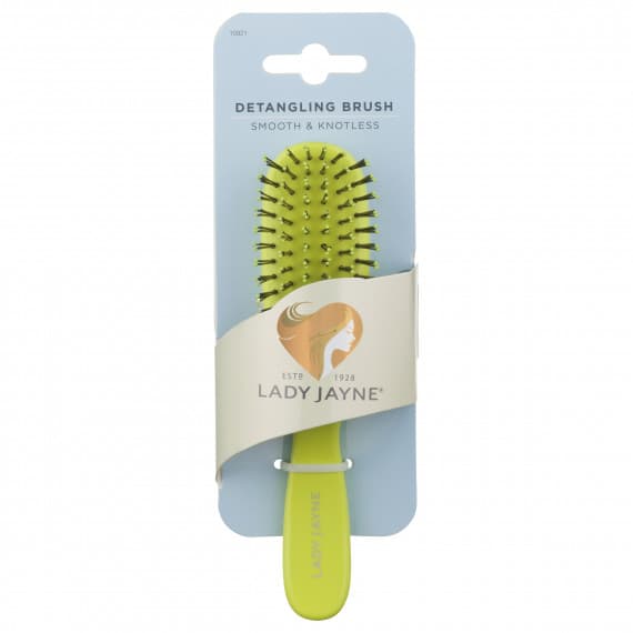 Lady Jayne Red Smooth & Knotless Detangling Brush Purse-Sized 1 Pack (Assorted Colors)