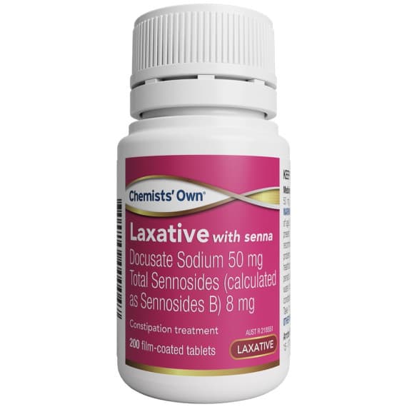 Buy Chemists Own Laxative with Senna 200 Tablets Online Pharmacy Direct AU