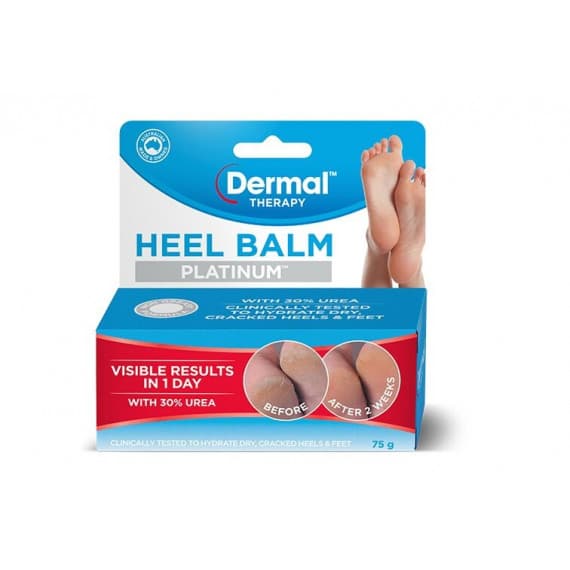 Dermal Therapy Heel Balm Platinum 75g for cracked and dry heels - Pharmacy Direct