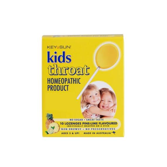 Buy Key Sun Kids Throat Pine Lime Flavoured 10 Lozenges Online Pharmacy Direct AU