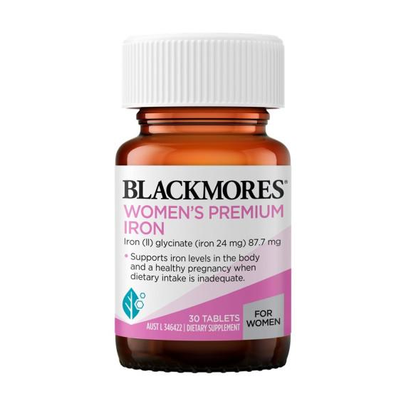 Buy Blackmores Womens Premium Iron 30 Tablets Online Pharmacy Direct AU