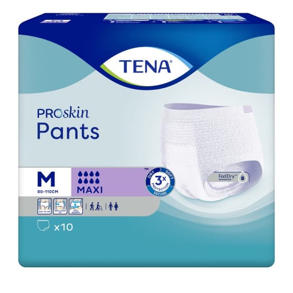 Tena Pants Maxi Medium 10 Pack for comfortable protection - Pharmacy Direct