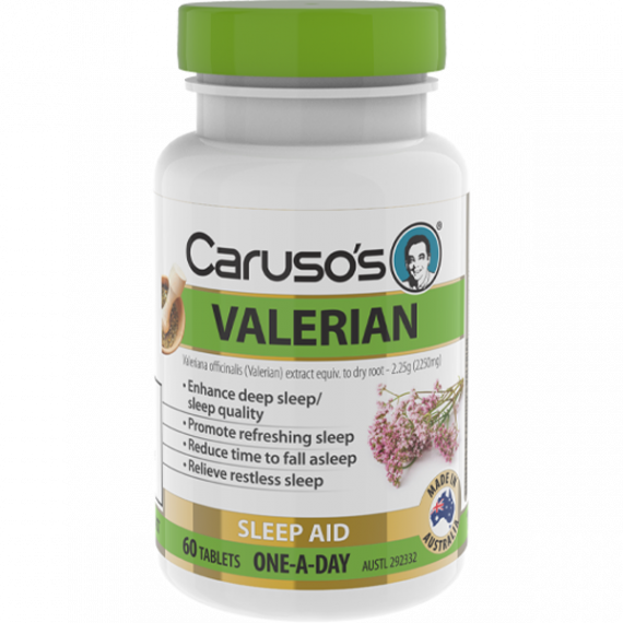 Buy Carusos Valerian 60 Tablets Online Pharmacy Direct AU