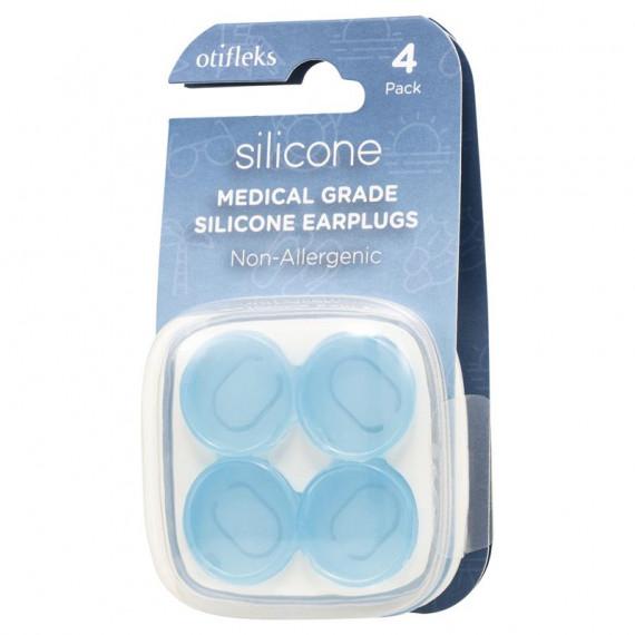 Otifleks Silicone Earplugs 4-Pack for noise reduction and comfort | Pharmacy Direct