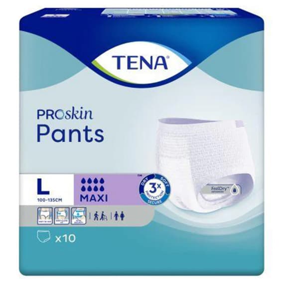 Buy Tena ProSkin Pants Maxi Large 10 Pack Online Pharmacy Direct AU