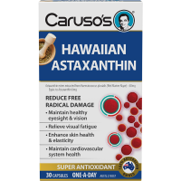 Carusos Hawaiian Astaxanthin 30 Capsules