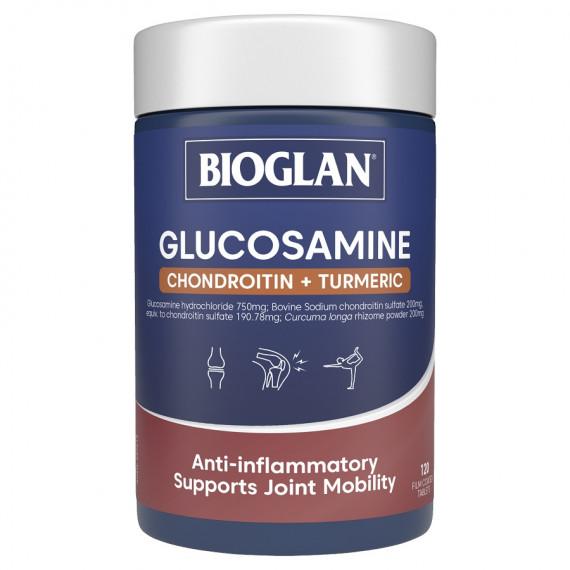 Bioglan Glucosamine Plus Chrondroitin Plus Turmeric 120 Tablets