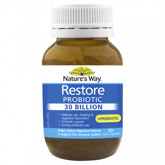 Nature's Way Restore Probiotic 30 Billion 30 Capsules - Buy Online at Pharmacy Direct