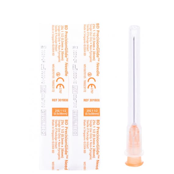 BD PrecisionGlide Needle 25G 1.5 x 38mm for accurate injections - Pharmacy Direct