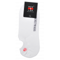Sox and Lox Mens Casual Thin Hidden Low Cut 3D Non Slip Heel Socks White Size 7 to 11