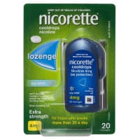 Nicorette Lozenge Cooldrops Icy Mint 4mg 20 Lozenges