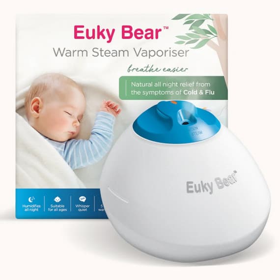 Euky Bear Warm Steam Vaporiser for soothing cold relief available at Pharmacy Direct