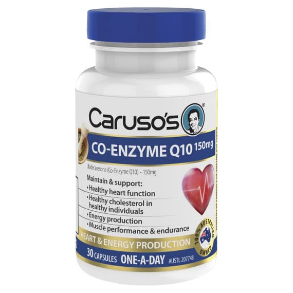 Caruso's Co-Enzyme Q10 150mg Capsules - Heart and Energy Support | Pharmacy Direct