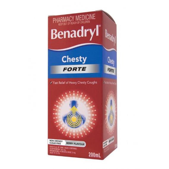 Benadryl Chesty Forte 200ml cough relief syrup – Pharmacy Direct