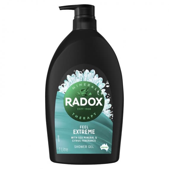 Radox Feel Extreme Body Wash 1L for energising and refreshing skin - Pharmacy Direct