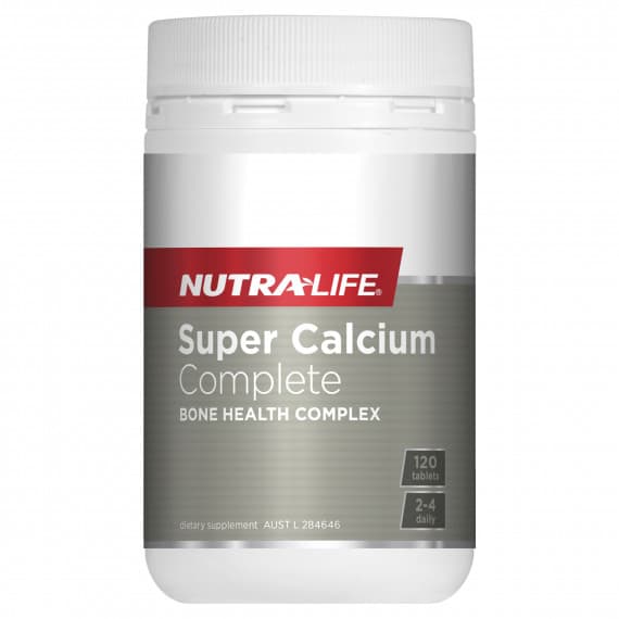 Nutra-Life Super Calcium Complete 120 Tablets for strong bones and teeth at Pharmacy Direct