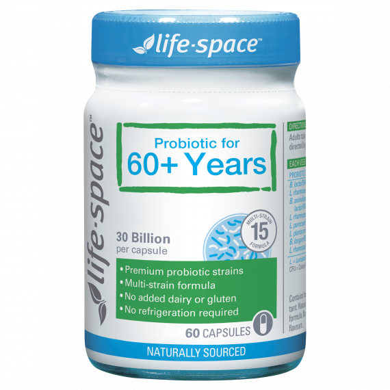 Life Space Broad Spectrum Probiotic For 60 plus Years 60 Capsules