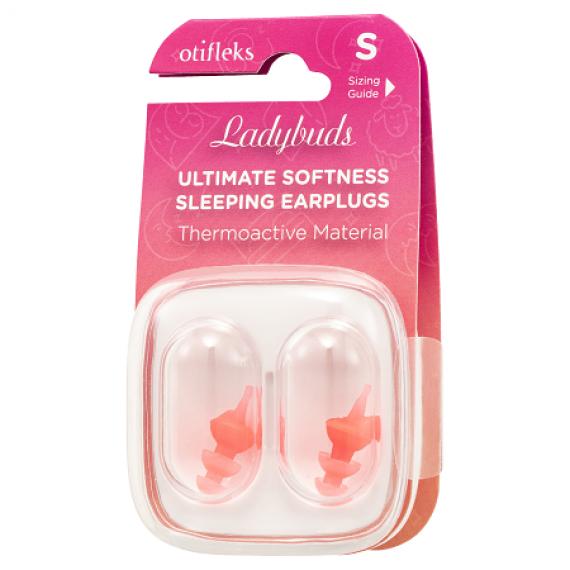 Otifleks Ladybuds Sleeping Earplugs Small 1 Pair for quiet sleep comfort at Pharmacy Direct