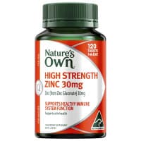 Natures Own High Strength Zinc 30mg 120 Tablets