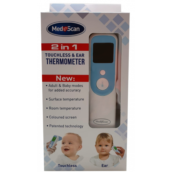 Medescan 2 in 1 Touchless and Ear Thermometer